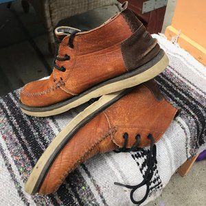 Toms Waterproof Brown Leather Men's Chukka Boots